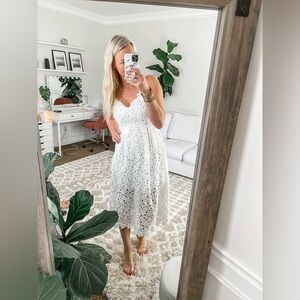 ASTR the label Women's Lace A Line Midi Dress Size M